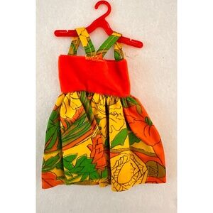 Barbie Vintage Tropical Flora Print 1950's Dress